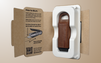 Molded Pulp Book-Style Packaging for EDJY