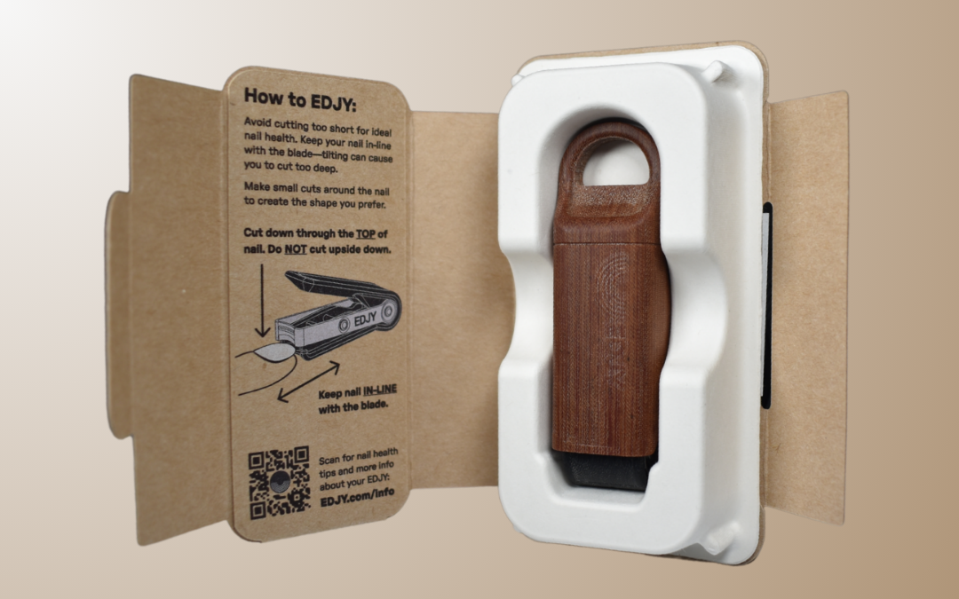 Molded Pulp Book-Style Packaging for EDJY