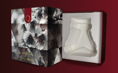 Rigid Box + Molded Pulp Fragrance Packaging for Adrian Costa