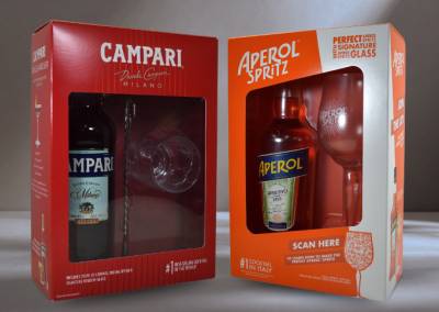 Premium Spirits Packaging for Campari and Aperol
