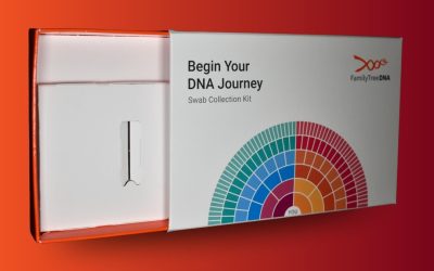 DNA Collection Kit Packaging for FamilyTreeDNA
